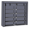 thumbnail image 4 of Tcbosik 7-Tier Shoe Rack, Space Saving Shoe Storage Organizer with Non-Woven Fabric Cover and Steel Tube for Bedroom, Hallway, Closet Entryway, Holds up to 36 Pairs of Shoes, Gray, 4 of 6