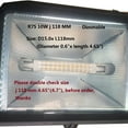 thumbnail image 3 of R7S LED 10W Dimmable Bulb Light 118mm 4.7" J118 100w Halogen Replacement Bulbs Warm Light 3000k AC 120V 1000LM Double Ended J Type 4.7 Inch for Floodlight Spot Lights (1pc, Warm Light,3000k), 3 of 5