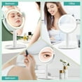 thumbnail image 2 of BBeauty Planet Lighted Makeup Mirror, 20X/1X Magnification, Double-Sided, Touch Switch, 3-Color Light, 8.8-Inch, 2 of 9