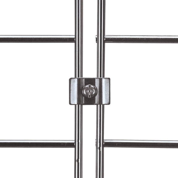SSWBasics Gridwall Joining Clips Connectors for Wire Grid Panels and Grid Wall - Chrome - 20 Pack - Durable Chrome Grid Wall Accessory - Panel Connectors