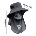 thumbnail image 3 of Sombrero transpirable con ventilador incorporado para protección UV, gorra para senderismo y pesca al aire libre con diadema ajustable para mayor comodidad., 3 of 4
