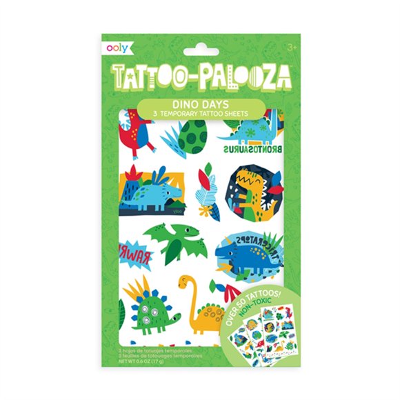 Ooly Tatuajes temporales TATOO-PALOOZA DINO DAYS - 176-008 - 50 pzas Ooly 176-008