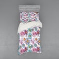 thumbnail image 1 of Ambesonne Colorful Bedding Set 3 Pcs, Retro Spring Grunge, Twin, Multicolor, 1 of 3