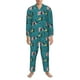 thumbnail image 3 of Balery Dachshund Dog Pijama para Hombre de Dos Piezas con Manga Larga, Conjunto de Dormir y Descanso Suave con Bolsillos-Small, 3 of 7