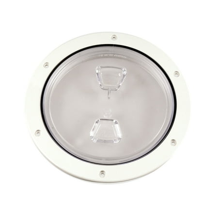 

Beckson 6 Clear Center Screw Out Deck Plate-White