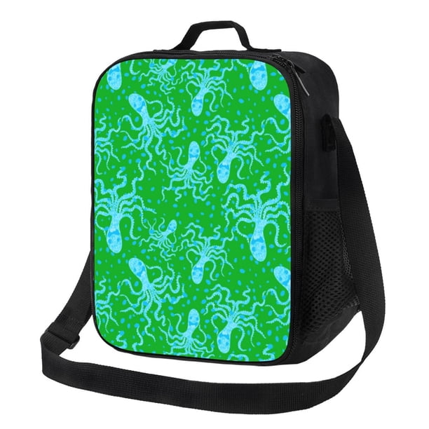 Disketp Octopus1 Bolsa Térmica Estampada para Almuerzo, Lonchera para Hombres y Mujeres Adultos