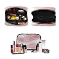 thumbnail image 4 of Iauyy 3 Piece Large Portable Hanging Toiletry Bags for Travel,Foldable Makeup Organizer with Multiple Compartments for Men&Women，Transparent Leaves, 4 of 9