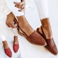 thumbnail image 1 of Women Slip-on Low Heel Closed Pointed Toe Backless Buckle Strap Mules Sandals, 1 of 7