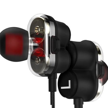 Experience the superior sound quality of STONEGO dual-driver in-ear headphones. Designed for sports enthusiasts these sports dynamic headphones deliver powerful stereo bass.