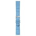 thumbnail image 2 of Morellato Samba Alligator Embossed Genuine Calf Leather Watch Strap - Light Blue - 22mm - Chrome-plated Stainless Steel Buckle - PERFORMANCE Collection, 2 of 8