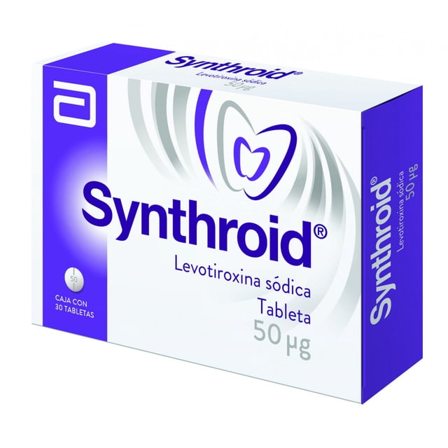 Levotiroxina sódica Synthroid 50 µg 30 tabletas