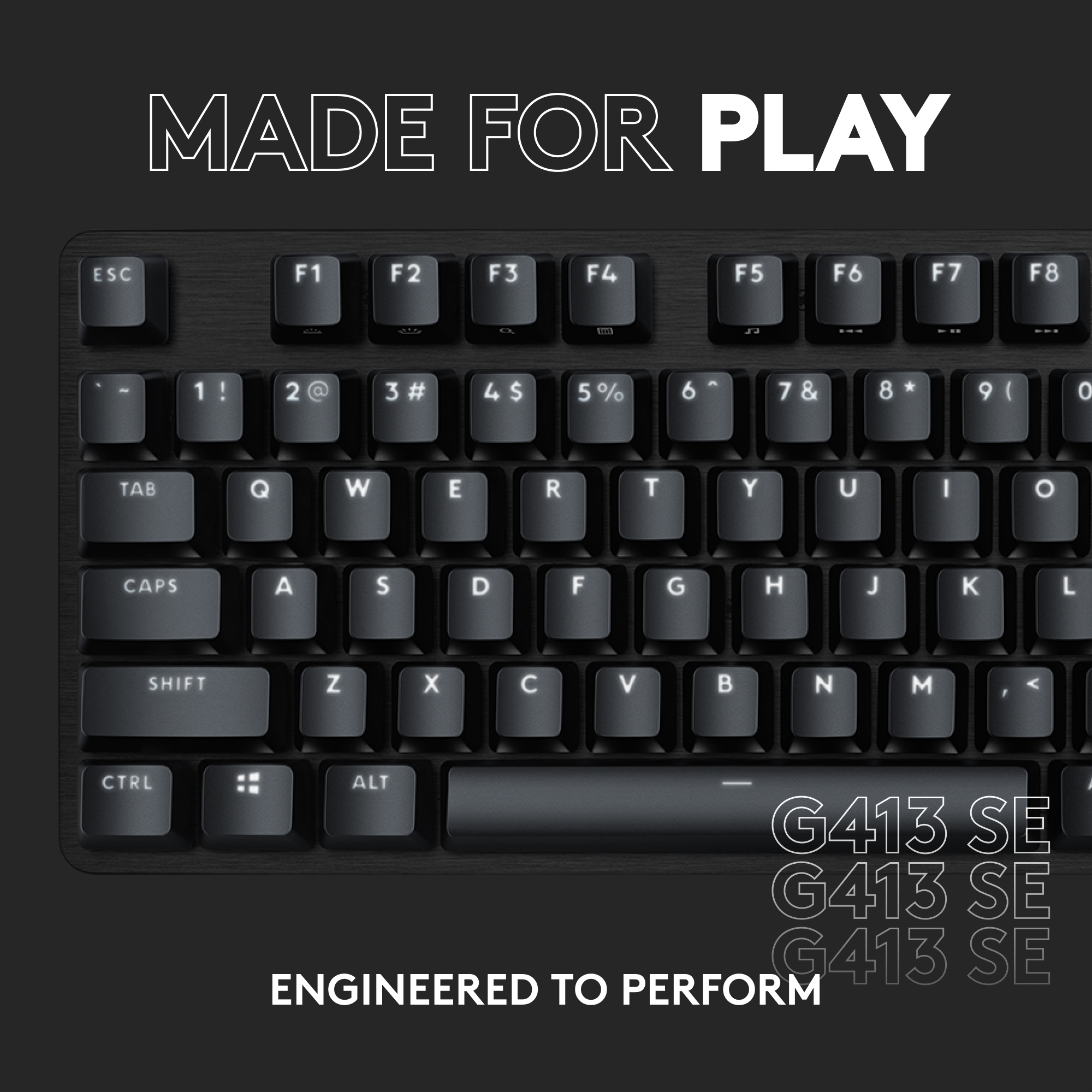 Logitech G413 SE Mechanical Gaming Keyboard, Black photo 8