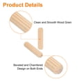 thumbnail image 3 of Paquete de 200 pines de espiga de madera de 1/4" x 1", pines acanalados para muebles, 3 of 6