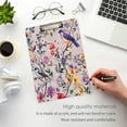 thumbnail image 3 of FORMRS Acrylic Clipboard with Low Profile Clip Standard A4 Letter Size, 12.5" x 9", Purple Floral Pattern, 3 of 8