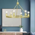 thumbnail image 2 of 47166-12 Livex Lighting Lansdale - 6 Light Chandelier In Transitional Style-19.5 Inches Tall and 25 Inches Wide-Satin Brass Finish    -Traditional, 2 of 13