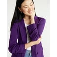 thumbnail image 4 of Scoop Women's and Women’s Plus Relaxed Ultimate ScubaKnit Blazer with Scrunch Sleeves, Sizes XS-4X, 4 of 5