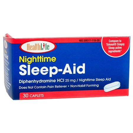 New 370132  Healthlife Nighttime Sleep-Aid 30 Ct (24-Pack) Cough Meds Cheap Wholesale Discount Bulk Pharmacy Cough Meds