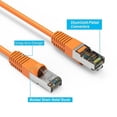 thumbnail image 4 of FireFold Cat6 Ethernet Shielded Patch Cable 3ft Orange Internet Cable 600MHZ - Snagless Boot Long Ethernet SSTP Cable High Speed Ethernet Cable - Constructed of 4 UTP 24AWG Stranded Pure Copper Wire, 4 of 5