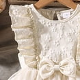 thumbnail image 4 of CAUYDY 2T 3T 4T Little Baby Girl Summer Dress 5T 6T 7T Kid Girls Tulle Dresses Ruffle Sleeveless Children's Birthday Party Wedding Graduation Ceremony Dress (Sizes 4-5 Years,F2-White), 4 of 5