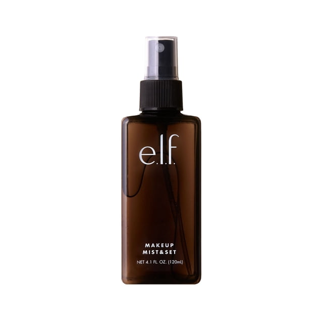 Elf Makeup Mist & Set - Grande, liviano, de larga duración, uso durante todo el día Revitaliza, refresca, hidrata, calma Impregnado con aloe, té verde y pepino 4.1 Fl Oz
