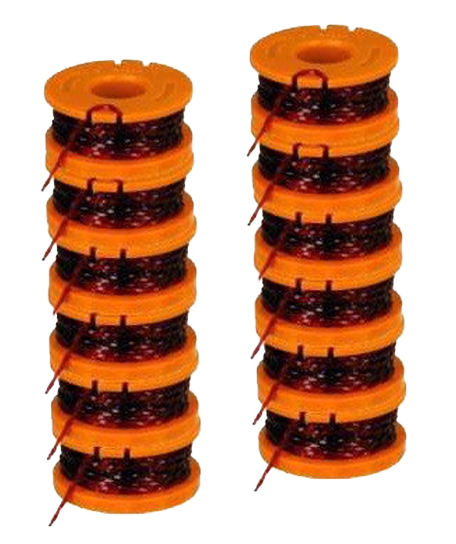 WORX WA0010 Replacement 10-Feet Grass Trimmer Edger Spool Line 6-pack for WG150 for sale online 