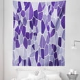 thumbnail image 1 of Mosaic Tapestry, Monochromatic Voronoi Diagram Repetition, Fabric Wall Hanging Decor for Bedroom Living Room Dorm, 5 Sizes, Blue Violet Ceil Blue, by Ambesonne, 1 of 1