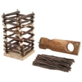 thumbnail image 1 of Alimentador De Estante De Madera, Estante De Madera De Conejo Colgante De Seguridad Para Hámster, 1 of 8