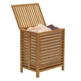 thumbnail image 5 of Household Essentials Bamboo Laundry Hamper, Slated Hamper with Natural Cotton Bag, Removable Bag and Foldable Frame, Chic and Environmentally Friendly, 5 of 9