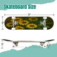 thumbnail image 2 of 31'' Complete Skateboard 7 Layer Canadian Maple Double Kick Deck Skateboards sunflower arrangement sunflower Skate Board for Beginner Adult Gifts, 2 of 5