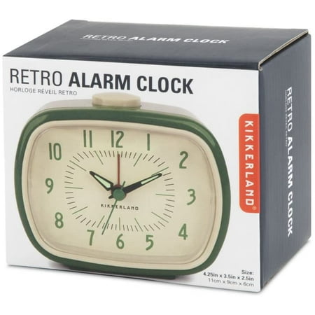 Kikkerland Retro Alarm Clock 1 Ea Green Canada Kikkerland Retro Alarm Clock 1 Ea, Kikkerland Retro Alarm Clock