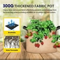 thumbnail image 6 of iPower 12-Pack 7 Gallon Plant Grow Bags Thickened Nonwoven Aeration Fabric Container Durable Pots, Strap Handles for Garden, Tan, Round, 6 of 7