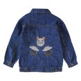 thumbnail image 5 of Kids Jean Jacket For Boys Button Down Denim Jacket Kid Casual Jacket Blue Jean Jacket Girls Kids Fall Outfits 6-7 Years, 5 of 7