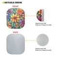 thumbnail image 4 of Binienty Colorful Floral Car Windshield Sun Shade Front Windshield Shade for Sun 2-Piece Foldable Car Windshield Sun Shade Automotive Front Window Sunshade Protector, 4 of 6