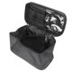 thumbnail image 4 of Bolsas de cosméticos Tela de nailon Bolsillos elásticos Diseño Bolsa de maquillaje negra portátil de gran capacidad para viajes diarios, 4 of 8