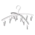 thumbnail image 1 of Dinheiro Tendedero plegable con 12 clips para secar calcetines, lencería, ropa de bebé, toallas, tendedero giratorio para calcetines, 1 of 5
