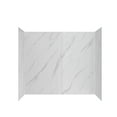 thumbnail image 6 of Streamline DSH-1140-106 32 in. L x 60 in. W x 55 in. H 4-Piece Glue-Up Alcove Bathtub Wall Surround in White Marble Finish, 6 of 11