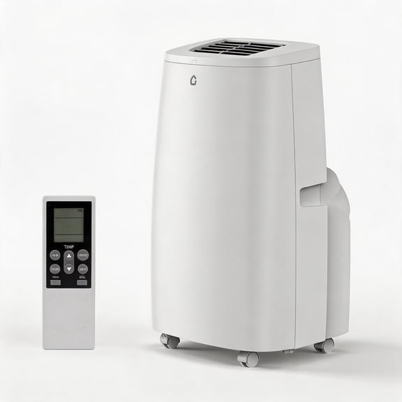 14000 BTU Portable Air Conditioner, 3-in-1 AC Unit with Dehumidifier & Fan, 90 Pints/Day Dehumidification, 360° Wheels, Remote Control, Tool-Free Installation for Home Office (Up to 750 Sq.Ft)