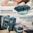 thumbnail image 4 of CaseMe Case for Google Pixel 10/10 Pro Wallet Case for Women Men, Fashion Durable PU Leather Magnetic Flip Lanyard Strap Wristlet Zipper Card Holder Wallet Phone Case for Google Pixel 10/10 Pro 6.3", 4 of 9