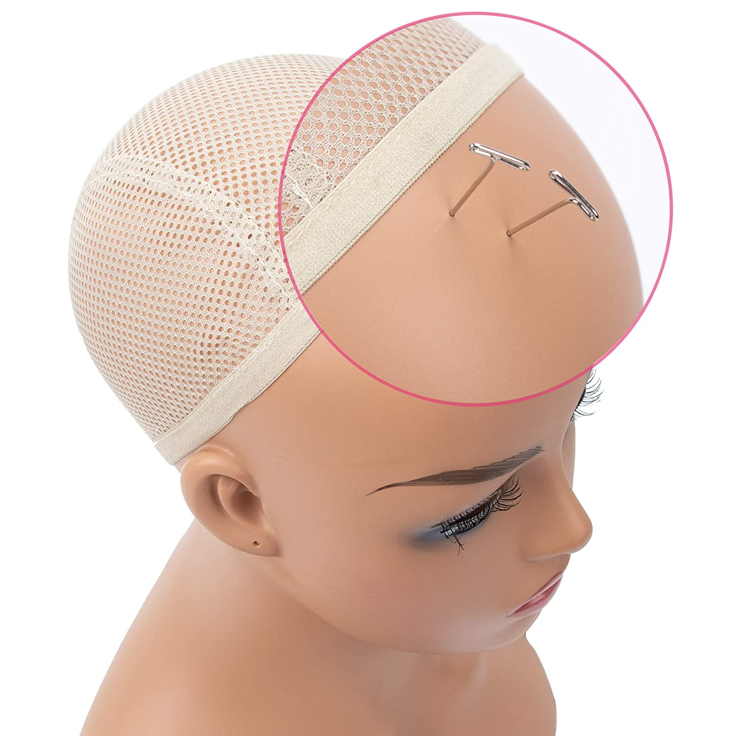 Mannequin PVC Manikin Head Realistic Mannequin Head Bust Wig Head Stand for Wigs Display Making Styling PMH-DC487-BS