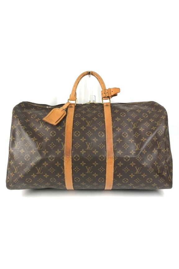 Pre-Owned LOUIS VUITTON M41424 Monogram Keepall 55 Bag, Handbag, Travel Boston Canvas, Men's,...
