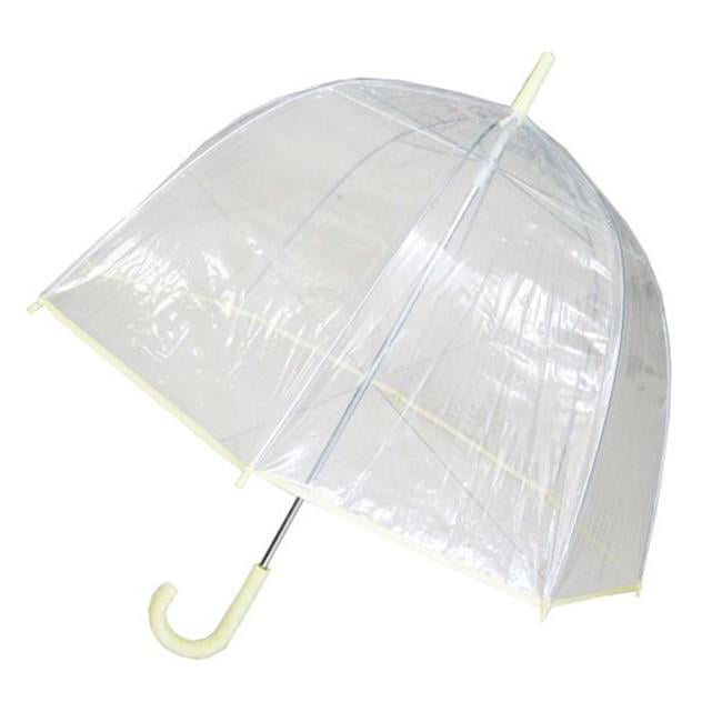 PVC Regular Shape Umbrella Auto Open Sun Rain Polka Dot ANTI-UV Lady Not-Clear 