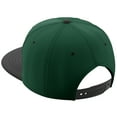 thumbnail image 2 of Daxton Classic Snapback Hat Custom A to Z Initial Varsity Letters, Dark Green Black Hat White Black Letter A, 2 of 2