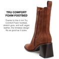 thumbnail image 4 of Journee Collection Womens Kaydia Square Toe Stacked High Ankle Booties, 4 of 6
