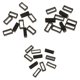 thumbnail image 1 of Correa De Reloj De Caucho Negro Hebilla Banda Keeper Hoop Loop Holder De Retención, 1 of 9