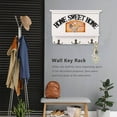 thumbnail image 2 of Mail Holder for Wall Key Rack for Wall White Decorative Entryway Organizer for Wall Key Holder Organizer, 2 of 8