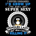thumbnail image 3 of CafePress - Super Sexy Penguin Lady - Women's Dark Pajamas, 3 of 4