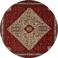 thumbnail image 1 of Ahgly Company Indoor Round Traditional Crimson Red Persian Area Rugs, 3' Round, 1 of 6