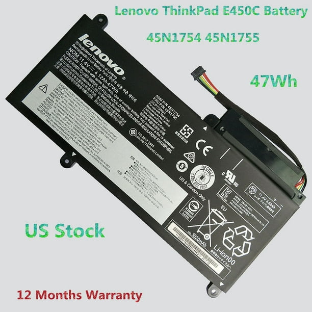 Oem Genuine 47wh Battery For Lenovo Thinkpad E450 E450c E460 45n1754 45n1755 New Walmart Com Walmart Com