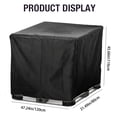 thumbnail image 2 of Garloy IBC Tote Cover Outdoor Rain Barrel Water Tank for 800L Protective Cover,Rain Barrel Protector,IBC Tank Container Sunshade Protective Hood,Outdoor Water Tank Protective Cover,47x31x45 Inch,Gray, 2 of 9