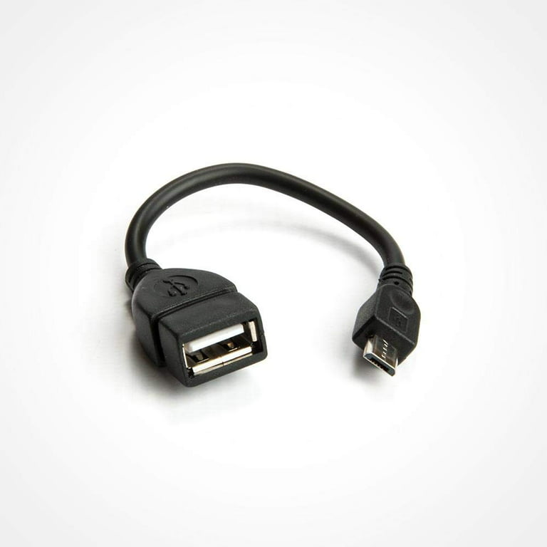 vegetarisk Huddle udarbejde Verizon 6 Inch Micro USB OTG Cable - On The Go Adapter for Android -  Walmart.com